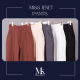 Miss Office (Best Seller) กางเกงขากระบอกตรง เอวสูง แต่งจีบหน้า (GEN 2) (MP-051)