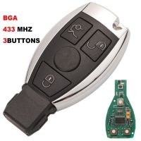 Jingyuqin Art Key 3 Ons Fsk 433Mhz สำหรับ Mhz กุญแจรีโมทอัตโนมัติ Mercedes Benz รองรับ Nec และ Bga 2000ปี