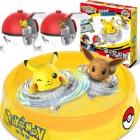 ZZOOI Pokemon Ball Battle Gyro Toy Pikachu Charmander Mewtwo Pocket Monsters Action Figure Toys Gift