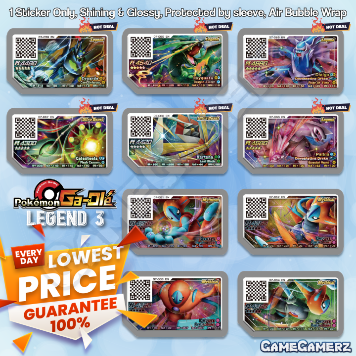 LEGEND 3 | 5⭐Star | 10-in-1 SHINING & GLOSSY | Pokemon Gaole 100% Scan ...