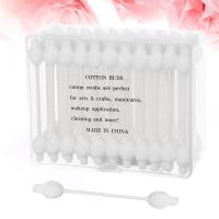 ♣℡✳ 110pcs of 2 Box Disposable Swab Double-Headed Cotton Portable Cleaning Sticks Multi-use Cotton Swab for Home Baby Travel