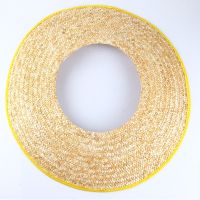 [COD] Construction site construction sunscreen workers hat straw with no top wheat universal sunshade brim