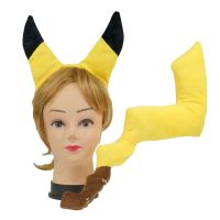 【CW】Yellow Horn Hat Cartoon Anime Headwear Funy Cute Festival Halloween Carnival Party Cosplay Unisex