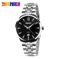 SKMEI Mens Watches Stainless Steel Fashion And Leisure Male Quartz  Wrist Watch 30m Waterproof Clock Relogio Masculino  9071