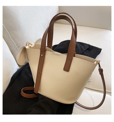 Pop single women shoulder bag spring/summer 2022 new tide joker inclined bag high quality fashion hand-held bucket bag