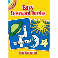 Genuine English original easy crossword puzzles pocket game book will be delivered in about 7 days