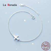 La Monada Airplane Bracelets For Women Silver 925 Sterling Silver Fine Real Silver 925 Bracelet Chain Womens Bracelet Brushed