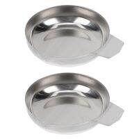 2Pcs Metal Weighing Cups Mini Scale Trays Rack Electronic Scale Trays for Home Luggage Scales