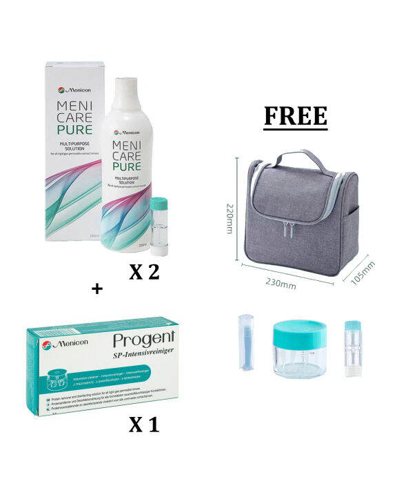 Menicon MeniCare Pure / Progent Pack GP Lens Care Solution Lazada Singapore