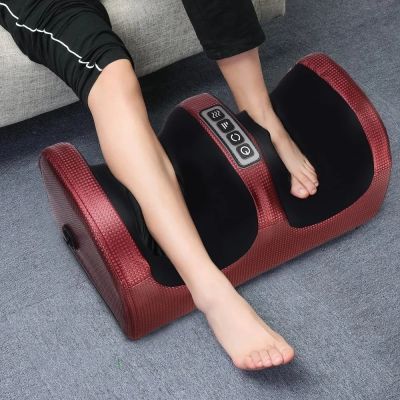 ○ Infrared Heating Electric Foot Massage Shiatsu Health Care Therapy Relax Body Massager Heat Deep Muscles Kneading Roller Salud