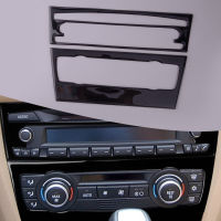 1ชุดภายในเครื่องปรับอากาศ CD แผง Trim Fit สำหรับ BMW 3 Series E90 E92 E93 2005-2009 2010 2011 2012 Glossy Piano สีดำ