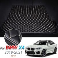 หนังซับในพื้นท้ายรถพรมปูพื้น Alas Bagasi Mobil ช่องเก็บสัมภาระสำหรับ BMW X4 G02 2019-2021