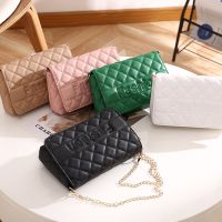 [COD] Foreign trade bag wholesale ladies square 2022 rhombic chain fragrant shoulder Messenger