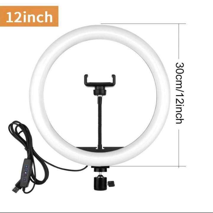 100 original RING LIGHT 16/26/30CM dimmable LED ring light for makeup