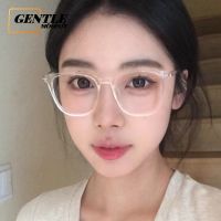 (GENTLE MOSCOT)แฟชั่นเกาหลี Anti Blue Light Glasses Unisex Oversized Eyeglasses Replaceable Lenses