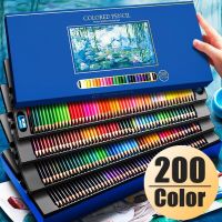 72/200 Colos Professional Grade Full Set of Color Lead Set Oil Water-soluble Brush for Students Art Coloring School Stationery Drawing Drafting