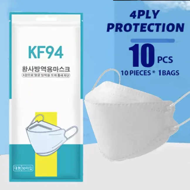 KF94 Disposable Mask 10Pcs/pack Korean Protection Filtration Cover Anti
