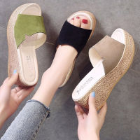 Platform Sandals Women 2022 New Korean Fashion Wedge Shoes Ladies High Heels Thick Bottom Mules Summer Casual Female Slippers2023