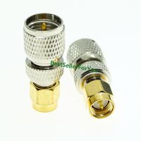 SMA Male Plug to mini UHF Male Plug RF Coax Adapter Connector Straight