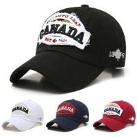 ✣▧ Outdoor Shade Cotton Retro golf cap Unisex summer hat Maple Leaf 1945 CANAD embroiderey casual couples curved brim shade baseball cap