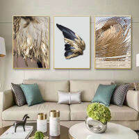 บทคัดย่อภาพวาดผ้าใบประดับ Picture Home Wall Art Decor PosterAbstract Feathers ปีกภาพวาดสติ๊กเกอร์ติดผนังโมเดิร์นภาพวาดสไตล์ Art ทางเดินห้องนั่งเล่นตกแต่งที่ไม่ซ้ำกัน Frameless ตกแต่งภาพวาด