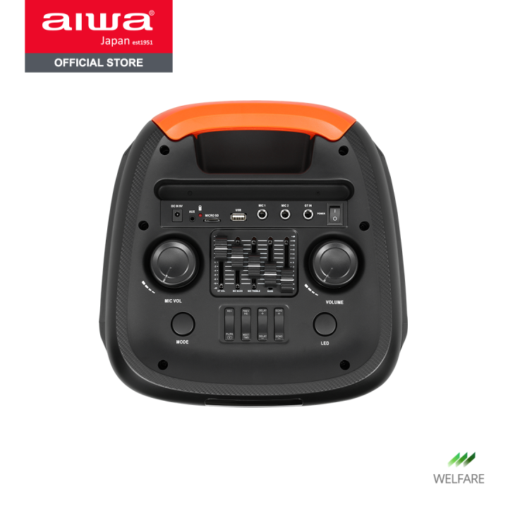 ผ่อน-0-aiwa-psp-808b-bluetooth-speaker-ลำโพงบลูทูธปาร์ตี้