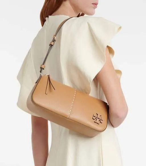 .Y. . Ladies McGraw Pebble Leather Wedge Shoulder Bag - Brown  | Lazada PH