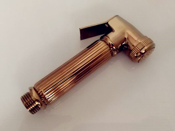 Rose Gold brass Bidet Sprayer hand held toilet bidet spray shattaf set copper bathroom toilet shower head jet set BD040