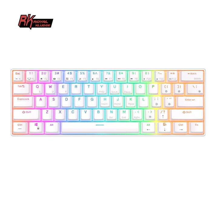 RK ROYAL KLUDGE RK61 Wireless Bluetooth Mechanical Keyboard 61 Keys 60% ...