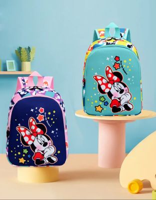 Disney Minnie Mouse Cartoon School Bags Girls Backpack Children Primary Students Schoolbag Kindergarten Composite Bag Mochila