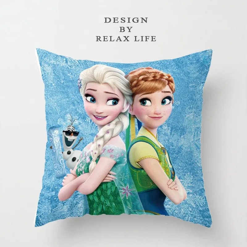 Disney Pillowcases shams 1pcs Cartoon Frozen Elsa and Anna pink