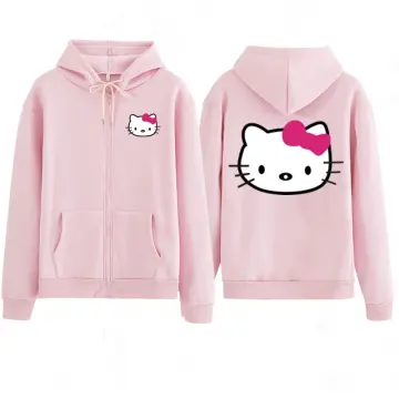 Shirt Jacket Sanrio Hello Kitty Y2k Anime Kawaii Spring Autumn Coat Long  Sleeve Top For Women Loose Casual Hot Girl Trend Street