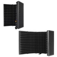 Microphone Portable Tabletop Sound Absorbing Foam Reflection Filter Mic Soundproof Equipment for Audio Recording