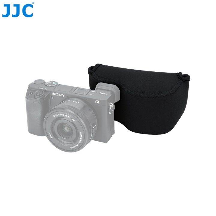 jjc-กระเป๋ากล้องไร้กระจกนุ่มเคสสำหรับ-sony-กระเป๋าผ้านีโอพรีน-zv-e10-a6600-a6500-a6400-a6300แคนนอน-powershot-nikon-p7800