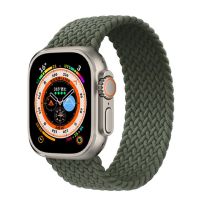 สายถักเดี่ยวสำหรับสายคาด Apple Watch 44มม. 45มม. 42มม. 40มม. 38มม. 41มม. สร้อยข้อมือ Ultra 49มม. Coriwatch Series 8 7 3 5 SE 6