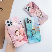 Case For Huawei P Smart 2021 Y7a Y7 Y6 Y9 Prime 2019 Honor 10i 8X 9X 10 20 P30 P20 P40 Lite E Pro Marble Cover With Ring Holder Phone Cases