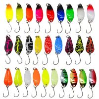 7/9/10Pcs Trout Bait 2.5g/2.6g/3g/3.2g/3.5g/5g Metal Spoon Fishing Lure Wobbler Casting Jigging Tackle Accessories Pesca Chub Lures Baits