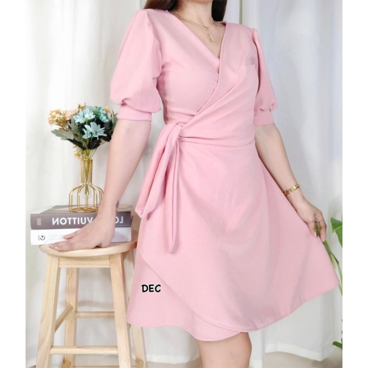 Lazada best sale wrap dress