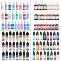 24 Pcs 10ML Crystal Epoxy Resin Pigment UV Resin Coloring Dye Handmade DIY Jewelry Making Art Crafts Liquid Colorant Dropship