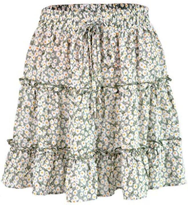 cjwslyt-dress-floral-print-boho-beach-skirt-women-summer-high-waist-ruffled-high-waist-ruffle-frills-short-skirt-pleated-ladies-skirts-female-color-blue-size-xx-large