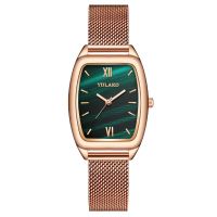 Manufactor spot foreign trade hot style vibrating wine barrel green watch ladies womens belt net quartz