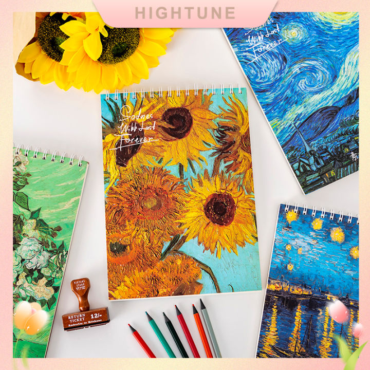 Hightune A4 Sketchbook Van Gogh Thick Sketch Book Hand-Painted Book ...