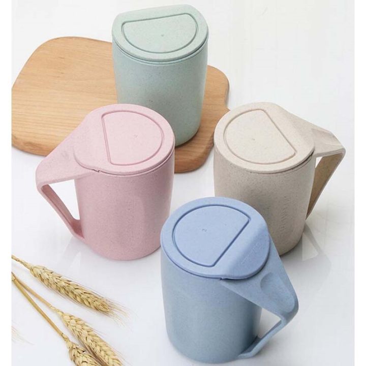 high-end-cups-ชุดถ้วยชาฟางข้าวสาลีจีนพร้อมฝาจานรอง-infuser-ancientstyle-office-cup-260ml-creative-teacup