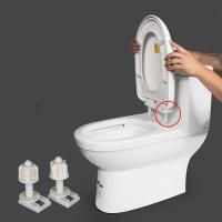 ◎ 2Pcs toilet seat cover Fixings Plastic toiletseat Screws Quick Release Hinge toilet Mounting connector Repair Parts