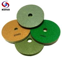 7 Pieces/Lot 5 Inch Sponge Polishing Pads 125 MM Professional Diamond Sponge Floor Grinding Disc For Marble Granite Stone