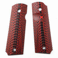 Coolmanloveit 1คู่ G10แพทช์ Textured Handle เครื่องชั่งน้ำหนักลื่นช่องว่างสำหรับ1911 Grips ชุด