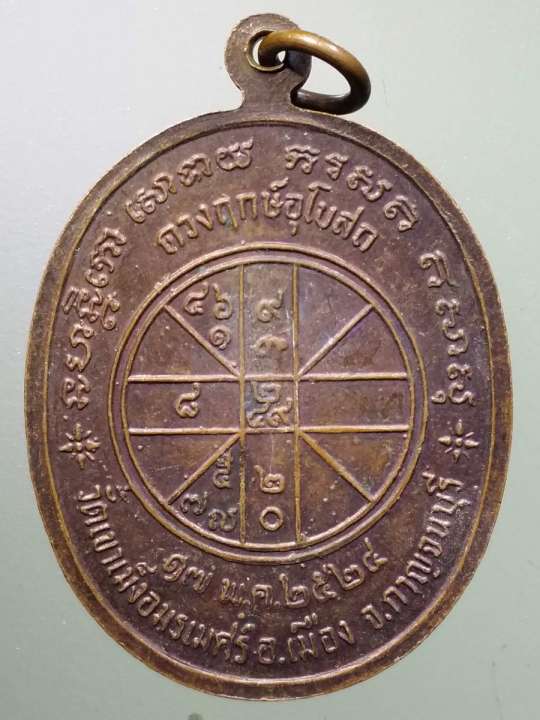 เหรียญพระประธาน-ดวงฤกษ์พระอุโบสถ-วัดเขาเม็งอมรเมศร์-อำเภอเมือง-จังหวัดกาญจนบุรี-สร้างปี-2524