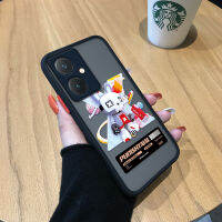 เคสรูปการ์ตูนกระต่ายขอบเคสนิ่มใส่โทรศัพท์ Vivo Y27,เคสแข็งกันกระแทกกล้องคลุมทั้งหมดมีน้ำค้างแข็งโปร่งใสแฟชั่นสำหรับปกป้อง