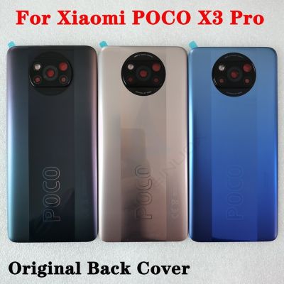 New 100% Original Battery Back Cover Door For Xiaomi Poco X3 Pro Phone Housing Case Replacement For POCO X3 Pro  Free Shipping Replacement Parts