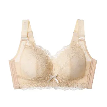 Plus Size Bras For Women Lace Embroidery Bra No Wire Lingerie Sexy